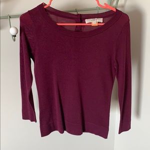 Ann Taylor Loft Purple Sweater